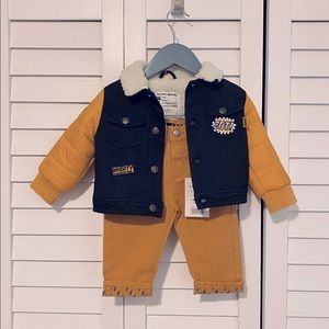NWT Baby cozy lined jacket and pants outfit